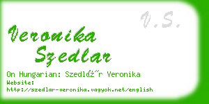 veronika szedlar business card